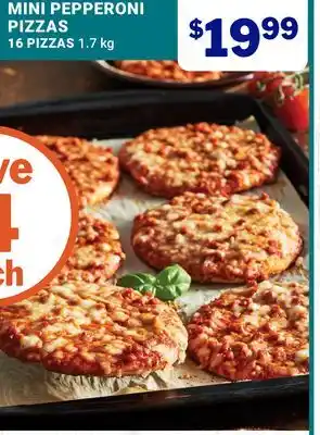 M & M Food Market MINI PEPPERONI PIZZAS offer