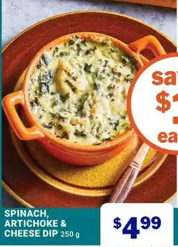 M & M Food Market SPINACH, ARTICHOKE & CHEESE DIP offer