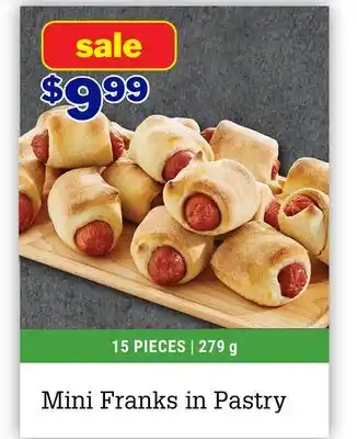 M & M Food Market Mini Franks in Pastry offer