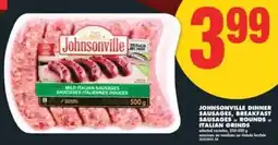 No Frills Johnsonville dinner sausages offer