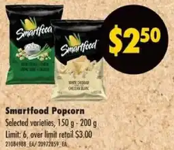 No Frills Smartfood Popcorn offer