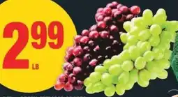 No Frills Red or green seedless grapes offer