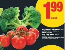 No Frills Broccoli crowns or tomatoes offer