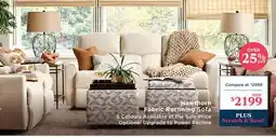 La Z Boy Hawthorn Fabric Reclining Sofa offer