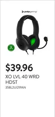 Walmart XO LVL 40 WRD HDST offer