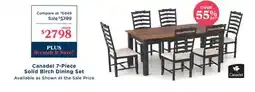 La Z Boy Canadel 7-Piece Solid Birch Dining Set offer