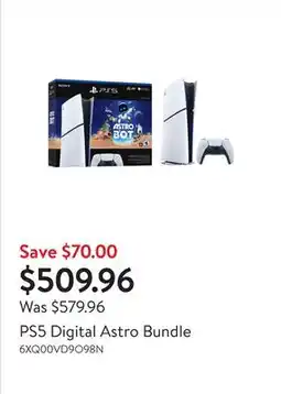 Walmart PS5 Digital Astro Bundle offer