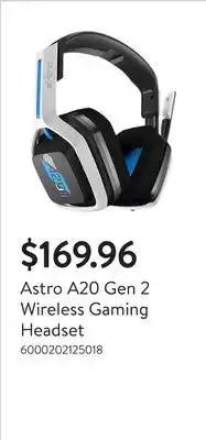 Walmart Astro A20 Gen 2 Wireless Gaming Headset offer