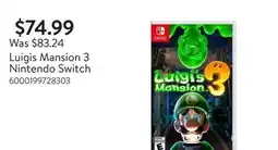 Walmart Luigis Mansion 3 Nintendo Switch offer