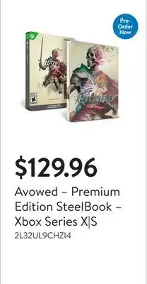 Walmart Avowed – Premium Edition SteelBook – Xbox Series X|S offer