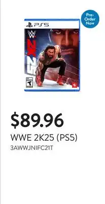 Walmart WWE 2K25 (PS5) offer