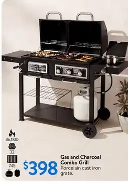 Walmart Gas and Charcoal Combo Grill offer