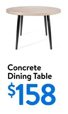 Walmart Concrete Dining Table offer