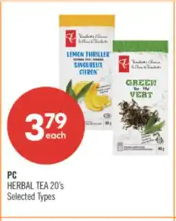 Shoppers Drug Mart PC HERBAL TEA offer