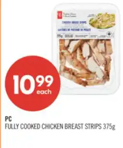 Shoppers Drug Mart PC FULLY COOKED CHICKEN BREAST STRIPS offer