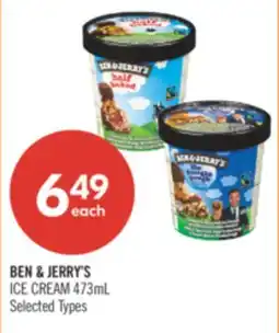 Shoppers Drug Mart BEN & JERRY'S ICE CREAM CREAM offer