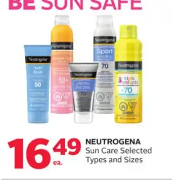 Rexall NEUTROGENA Sun Care offer