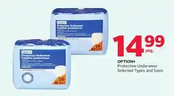 Rexall OPTION + Protective Underwear offer