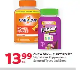 Rexall ONE A DAY or FLINTSTONES Vitamins or Supplements offer