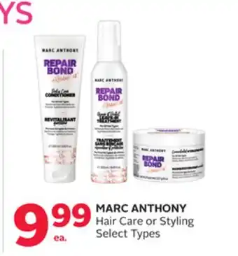 Rexall MARC ANTHONY Hair Care or Styling offer