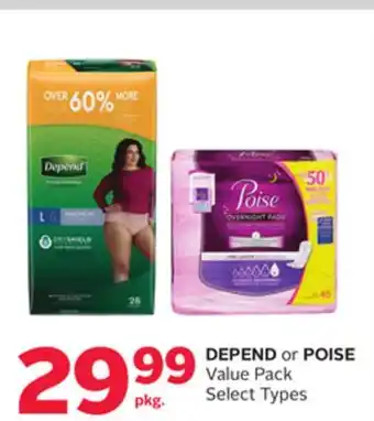 Rexall DEPEND or POISE Value Pack offer