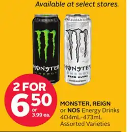 Rexall MONSTER, REIGN or NOS Energy Drinks offer