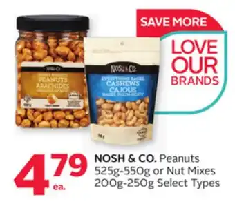 Rexall NOSH & CO. Peanuts 525g-550g or Nut Mixes 200g-250g offer