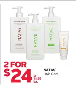 Rexall NATIVE Hair Care offer