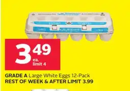 Rexall GRADE A Large White Eggs offer