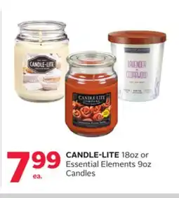 Rexall 18oz or Essential Elements 9oz Candles offer