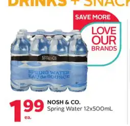 Rexall NOSH & CO. Spring Water offer