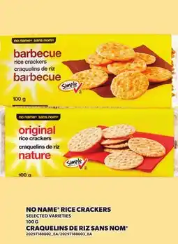 Independent City Market NO NAME RICE CRACKERS, 100 G offer