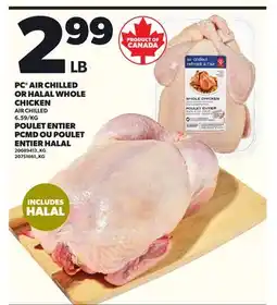 Independent City Market PC AIR CHILLED OR HALAL WHOLE CHICKEN offer