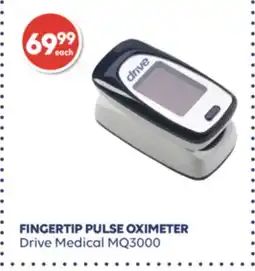 Wellwise by Shoppers FINGERTIP PULSE OXIMETER Drive Medical MQ3000 offer