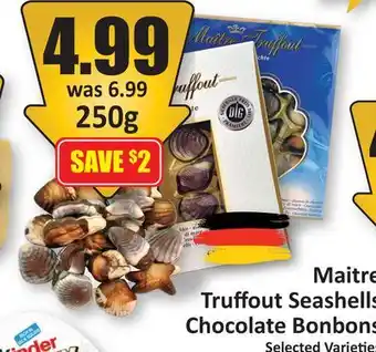 Starsky Seashells Chocolate Bonbons offer