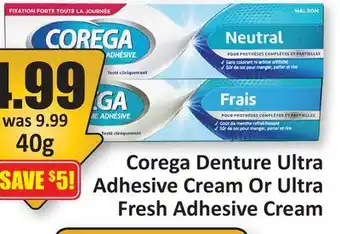 Starsky Corega Denture Ultra Adhesive Cream Or Ultra Fresh Adhesive Cream offer