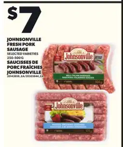 Independent City Market JOHNSONVILLE FRESH PORK SAUSAGE, 250-500 G offer