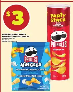 Independent City Market PRINGLES, PARTY STACKS OR MINGLES PUFFED SNACKS, 155-203 G offer