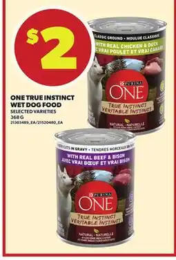 Independent City Market ONE TRUE INSTINCT WET DOG FOOD, 368 G offer