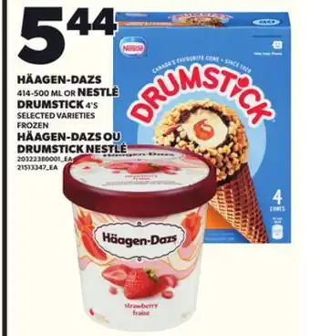 Independent City Market HÄAGEN-DAZS, 414-500 ML OR NESTLÉ DRUMSTICK, 4'S offer