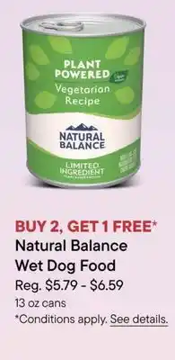 Petvalu Natural Balance Wet Dog Food offer