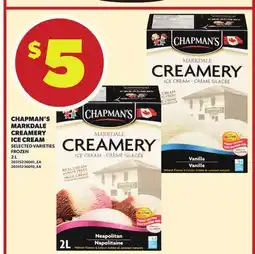 Independent City Market CHAPMAN'S MARKDALE CREAMERY ICE CREAM, 2 L offer