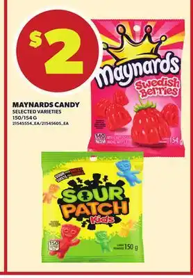 Independent City Market MAYNARDS CANDY, 150/154 G offer