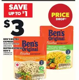 Independent City Market BEN'S BISTRO EXPRESS, 240/250 G offer