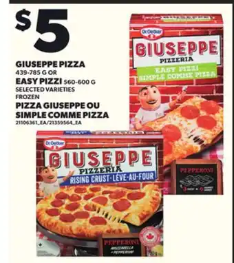 Independent City Market GIUSEPPE PIZZA, 439-785 G OR EASY PIZZI, 560-600 G offer