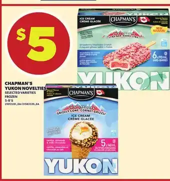 Independent City Market CHAPMAN'S YUKON NOVELTIES, 5-8'S offer