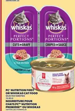 Independent City Market PC NUTRITION FIRST OR WHISKAS CAT FOOD, 75/85 G offer