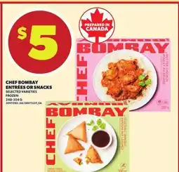 Independent City Market CHEF BOMBAY ENTRÉES OR SNACKS, 240-354 G offer