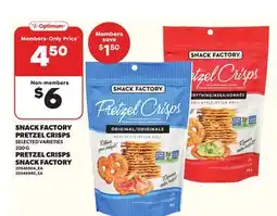 Independent City Market SNACK FACTORY PRETZEL CRISPS, 200 G offer