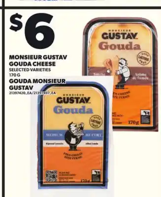 Independent City Market MONSIEUR GUSTAV GOUDA CHEESE, 170 G offer